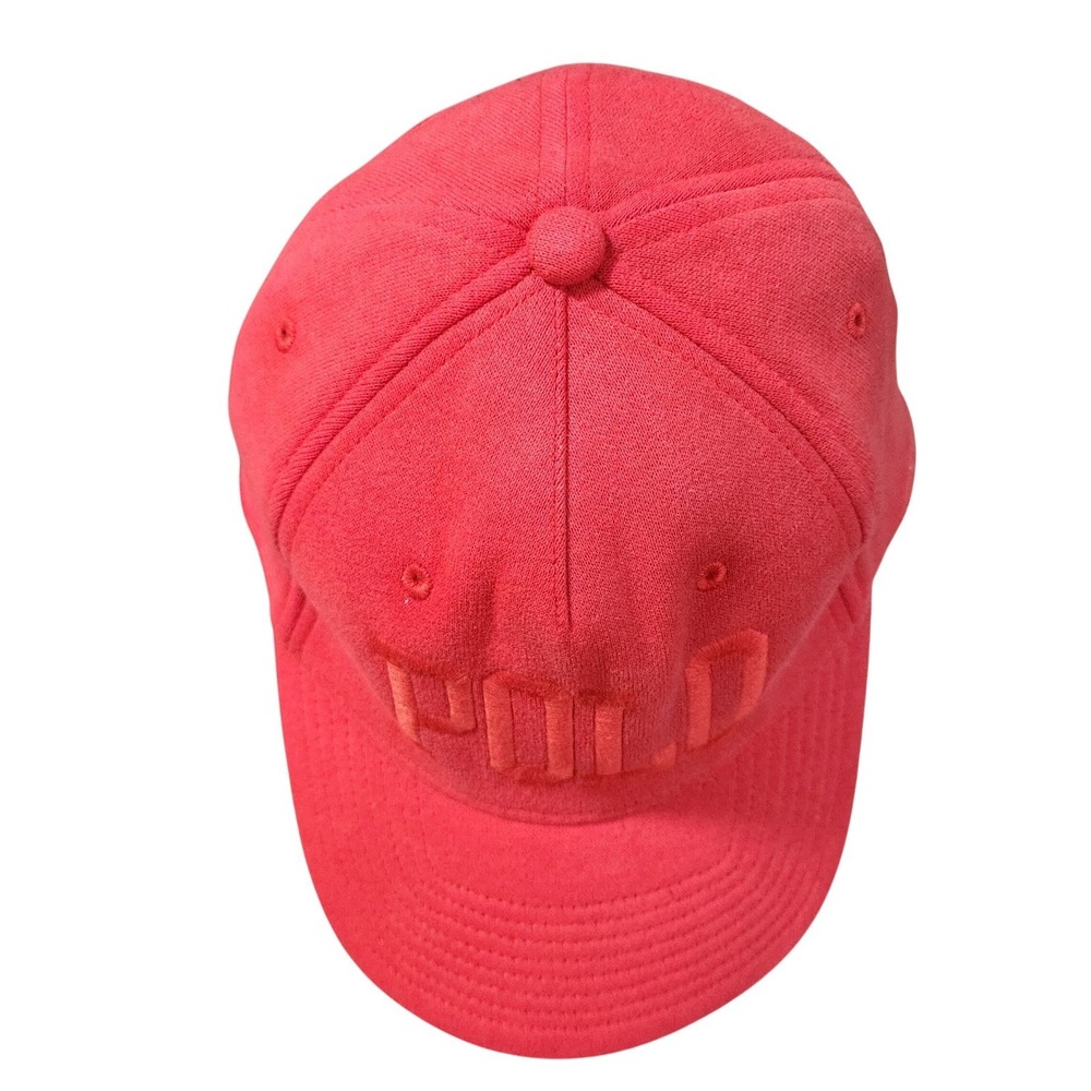 Polo Ralph Lauren Red Embroidered Logo Snapback Baseball Cap Hat One Size Unisex - Picture 5 of 9